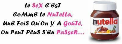 Nutella...hum ;p